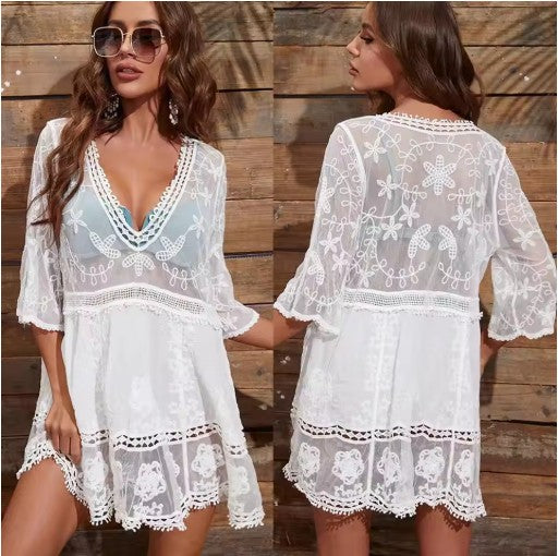 RIVIERA - Copricostume con ricami