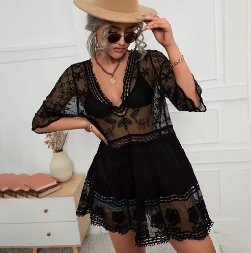 RIVIERA - Copricostume con ricami